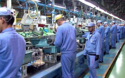 Produção da indústria brasileira recua 0,6% em agosto, diz IBGE
