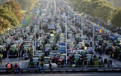 Produtores europeus fazem protesto contra redução de emissões