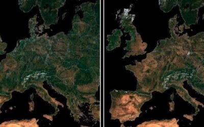 Satélites captam efeitos da seca na paisagem europeia