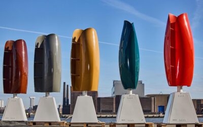 Energia eólica gerada por turbinas em forma de tulipa
